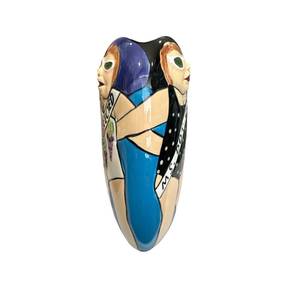 Pageant Ladies Fun Colorful Vase by Funseekers Westland Giftware - Picture 6 of 10